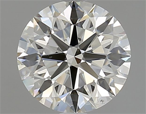 Picture of Natural Diamond 2.01 Carats, Round with Excellent Cut, K Color, SI1 Clarity and Certified by GIA