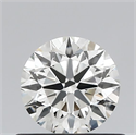 Natural Diamond 0.58 Carats, Round with Excellent Cut, H Color, VS1 Clarity and Certified by IGI