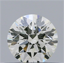 Natural Diamond 0.40 Carats, Round with Excellent Cut, K Color, VS2 Clarity and Certified by GIA