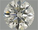 Natural Diamond 0.41 Carats, Round with Excellent Cut, H Color, SI1 Clarity and Certified by IGI