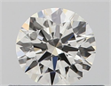 Natural Diamond 0.40 Carats, Round with Excellent Cut, H Color, VS2 Clarity and Certified by GIA