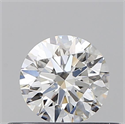 Natural Diamond 0.40 Carats, Round with Excellent Cut, F Color, SI2 Clarity and Certified by GIA