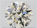 Natural Diamond 0.40 Carats, Round with Excellent Cut, J Color, SI2 Clarity and Certified by GIA