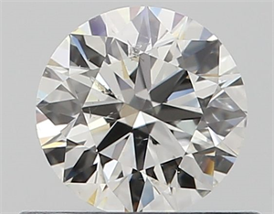 Picture of Natural Diamond 0.50 Carats, Round with Excellent Cut, H Color, SI2 Clarity and Certified by GIA