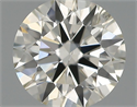 Natural Diamond 0.42 Carats, Round with Excellent Cut, I Color, SI2 Clarity and Certified by IGI