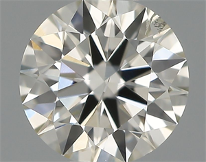 Picture of Natural Diamond 0.42 Carats, Round with Excellent Cut, I Color, SI2 Clarity and Certified by IGI