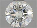 Natural Diamond 0.61 Carats, Round with Excellent Cut, K Color, VVS1 Clarity and Certified by IGI