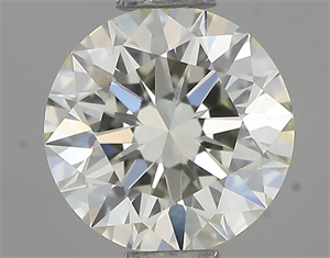 Picture of Natural Diamond 0.61 Carats, Round with Excellent Cut, K Color, VVS1 Clarity and Certified by IGI