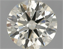 Natural Diamond 0.45 Carats, Round with Excellent Cut, I Color, VS2 Clarity and Certified by IGI