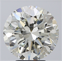 Natural Diamond 5.50 Carats, Round with Excellent Cut, J Color, SI1 Clarity and Certified by IGI