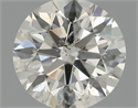 Natural Diamond 0.81 Carats, Round with Excellent Cut, K Color, I1 Clarity and Certified by GIA