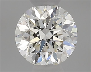 Picture of Natural Diamond 0.40 Carats, Round with Excellent Cut, H Color, VS2 Clarity and Certified by GIA