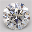 Natural Diamond 2.50 Carats, Round with Excellent Cut, F Color, VS1 Clarity and Certified by GIA