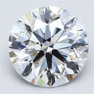 Picture of Natural Diamond 2.39 Carats, Round with Excellent Cut, D Color, SI1 Clarity and Certified by GIA