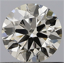 Natural Diamond 0.60 Carats, Round with Very Good Cut, J Color, SI1 Clarity and Certified by GIA