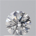 Natural Diamond 0.40 Carats, Round with Excellent Cut, F Color, SI2 Clarity and Certified by GIA