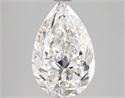 Natural Diamond 3.02 Carats, Pear with  Cut, E Color, SI1 Clarity and Certified by GIA