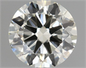 Natural Diamond 0.45 Carats, Round with Excellent Cut, K Color, VVS2 Clarity and Certified by IGI