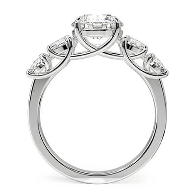 3 carat Lab grown diamondsTrellis engagement ring .