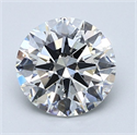 Natural Diamond 2.00 Carats, Round with Excellent Cut, F Color, SI1 Clarity and Certified by GIA