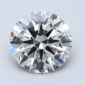 Picture of Natural Diamond 2.00 Carats, Round with Excellent Cut, F Color, SI1 Clarity and Certified by GIA