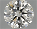 Natural Diamond 0.40 Carats, Round with Excellent Cut, H Color, VS1 Clarity and Certified by IGI