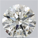 Natural Diamond 2.51 Carats, Round with Excellent Cut, I Color, VS1 Clarity and Certified by IGI