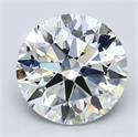 Natural Diamond 2.08 Carats, Round with Excellent Cut, J Color, VVS2 Clarity and Certified by GIA