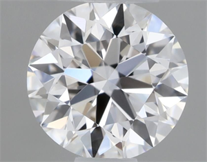 Picture of Natural Diamond 0.42 Carats, Round with Excellent Cut, E Color, IF Clarity and Certified by GIA