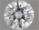 Natural Diamond 0.41 Carats, Round with Excellent Cut, F Color, IF Clarity and Certified by GIA