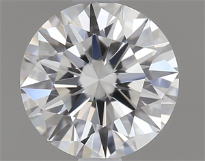 Picture of Natural Diamond 0.41 Carats, Round with Excellent Cut, F Color, IF Clarity and Certified by GIA