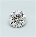 Natural Diamond 0.50 Carats, Round with Good Cut, J Color, VVS2 Clarity and Certified by GIA