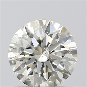 Picture of Natural Diamond 0.70 Carats, Round with Excellent Cut, K Color, SI2 Clarity and Certified by IGI