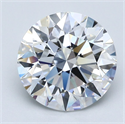 Natural Diamond 3.27 Carats, Round with Excellent Cut, E Color, VVS1 Clarity and Certified by GIA