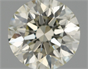 Natural Diamond 0.61 Carats, Round with Excellent Cut, J Color, SI1 Clarity and Certified by IGI