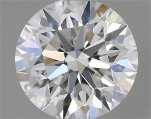 Picture of Natural Diamond 0.40 Carats, Round with Excellent Cut, F Color, VVS1 Clarity and Certified by GIA