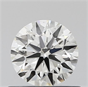 Natural Diamond 0.50 Carats, Round with Excellent Cut, H Color, VS2 Clarity and Certified by IGI