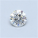 Natural Diamond 0.40 Carats, Round with Very Good Cut, E Color, SI1 Clarity and Certified by GIA