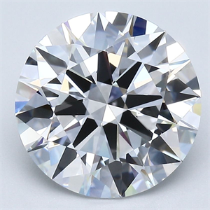 Picture of Natural Diamond 4.01 Carats, Round with Excellent Cut, D Color, VVS2 Clarity and Certified by GIA