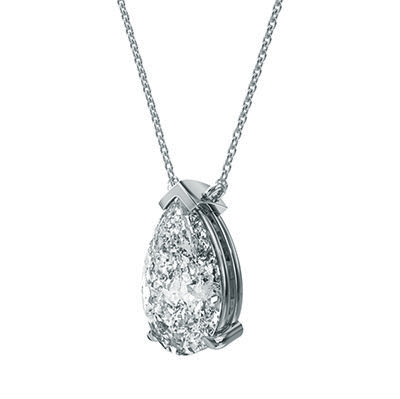 2.00 carat E VS1 Lab Diamond. Fixed Pendant for Pear Shapes