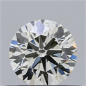 Natural Diamond 0.40 Carats, Round with Excellent Cut, J Color, VS2 Clarity and Certified by IGI