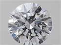 Natural Diamond 0.40 Carats, Round with Excellent Cut, F Color, VVS2 Clarity and Certified by GIA