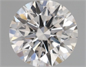 Natural Diamond 0.43 Carats, Round with Excellent Cut, J Color, VVS2 Clarity and Certified by GIA