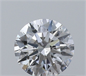 Natural Diamond 0.40 Carats, Round with Excellent Cut, D Color, VS2 Clarity and Certified by GIA