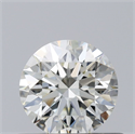 Natural Diamond 0.56 Carats, Round with Excellent Cut, K Color, VS2 Clarity and Certified by GIA