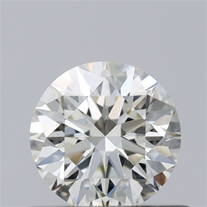 Picture of Natural Diamond 0.56 Carats, Round with Excellent Cut, K Color, VS2 Clarity and Certified by GIA