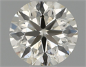 Natural Diamond 0.40 Carats, Round with Excellent Cut, H Color, SI1 Clarity and Certified by IGI