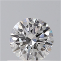 Natural Diamond 0.40 Carats, Round with Excellent Cut, F Color, SI2 Clarity and Certified by GIA