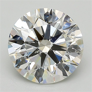 Picture of Natural Diamond 2.50 Carats, Round with Excellent Cut, J Color, SI2 Clarity and Certified by GIA