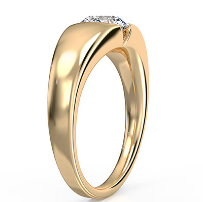 Flush set Low Profile Engagement Ring Setting